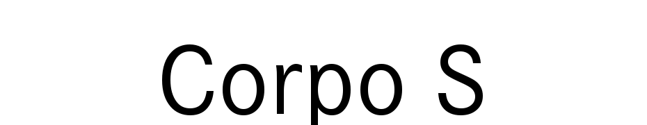 Corpo S Font Download Free